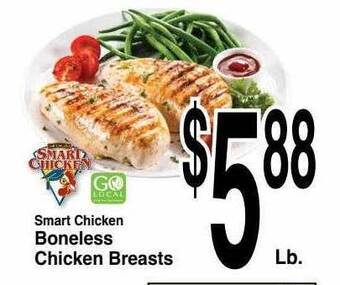 Super Saver Smart Chicken Boneless Chicken Breasts offer