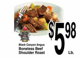 Super Saver Black Canyon Angus Boneless Beef Shoulder Roast offer