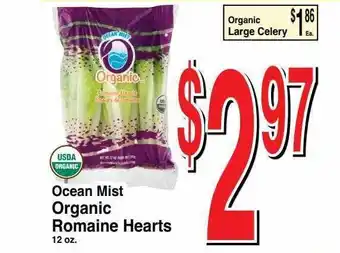 Super Saver Ocean Mist Organic Romaine Hearts offer