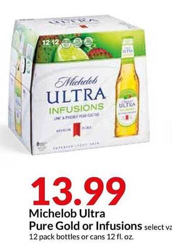Hy-Vee Michelob Ultra Pure Gold Or Infusions offer