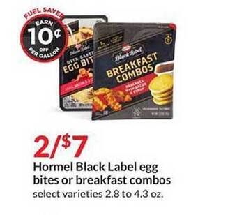 Hy-Vee Hormel Black Label Egg Bites Or Breakfast Combos offer