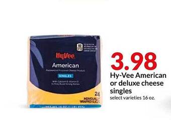 Hy-Vee Hy-Vee American Or Deluxe Cheese Singles offer