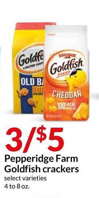 Hy-Vee Pepperidge Farm Goldfish Crackers offer