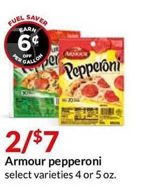 Hy-Vee Armour Pepperoni offer