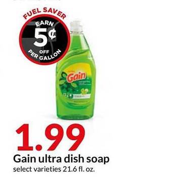 Hy-Vee Gain Ultra Dish Soap offer
