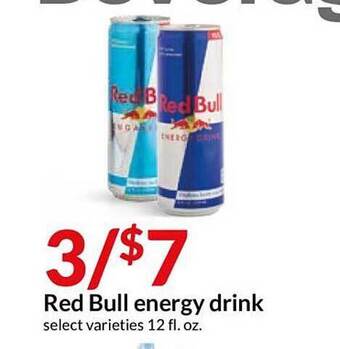 Hy-Vee Red Bull Energy Drink offer