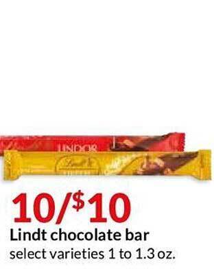 Hy-Vee Lindt Chocolate Bar offer