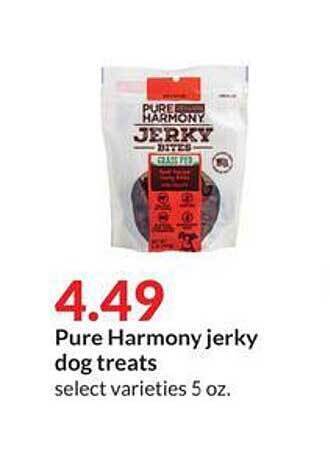 Hy-Vee Pure Harmony Jerky Dog Treats offer