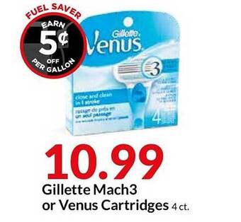Hy-Vee Gillette Mach3 Or Venus Cartridges offer