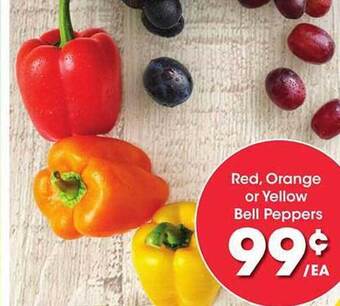 Kroger Red, Orange Or Yellow Bell Peppers offer