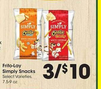 Kroger Frito-lay Simply Snacks offer