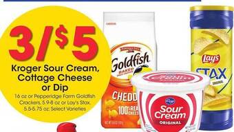 Kroger Kroger Sour Cream, Cottage Cheese Or Dip offer