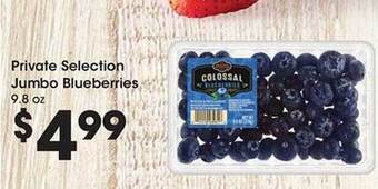 Kroger Private Selection Jumbo Blueberries offer