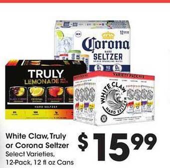 Kroger White Claw, Truly Or Corona Seltzer offer