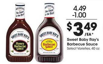 Kroger Sweet Baby Ray's Barbecue Sauce offer