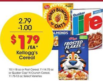 Kroger Kellogg's Cereal offer