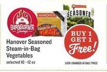 Lowes Foods Hanover Seasoned Steam-In-Bag Vegetables offer