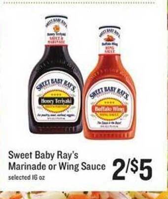 Lowes Foods Sweet Baby Ray's Marinade Or Wing Sauce offer