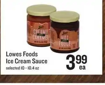 Lucky Supermarkets Lowes Foods Ice Cream Sauce offer