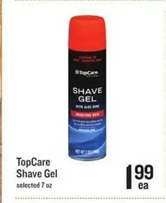 Lucky Supermarkets TopCare Shave Gel offer