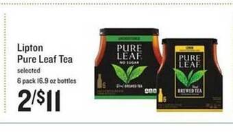 Lucky Supermarkets Lipton Pure Leaf Tea offer