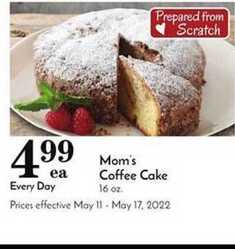 Pavilions Mom's Coffee Cake offer