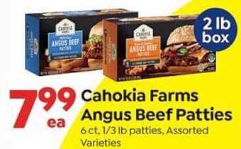Save a Lot Cahokia Farms Angus Beef Patties offer