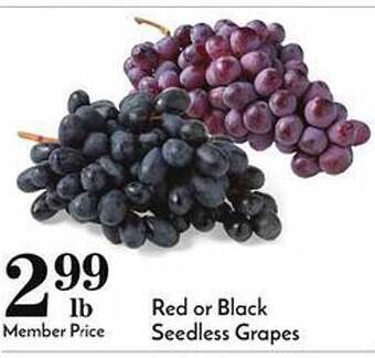 Pavilions Red Or Black Seedless Grapes offer