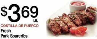 Jons International Fresh Pork Spareribs offer