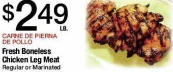 Jons International Fresh Boneless Chicken Leg Meat offer