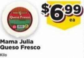 Food Town Store Mama Julia Queso Fresco offer