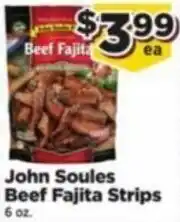 Food Town Store John Soules Beef Fajita Strips 6 oz. offer