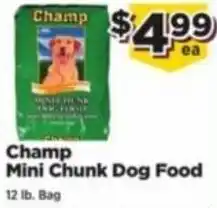 Food Town Store Champ Mini Chunk Dog Food 12 lb. offer