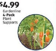 Aldi Gardenline 4-Pack Plant Supports offer