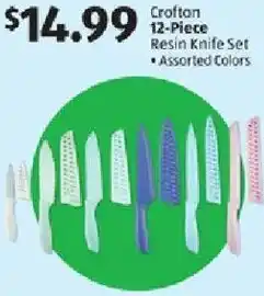 Aldi 12-Piece Resin Knife Set offer