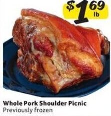 Winn Dixie Whole Pork Shoulder Picnic offer