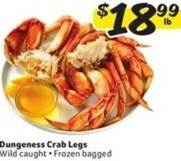 Winn Dixie Dungeness Crab Legs offer