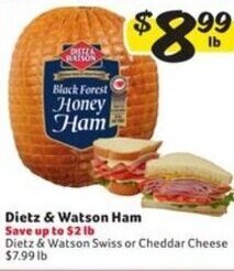 Winn Dixie Dietz & Watson Ham offer
