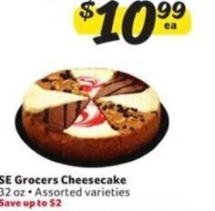 Winn Dixie SE Grocers Cheesecake 32 oz. offer