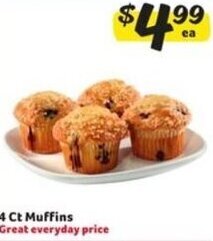 Winn Dixie 4 Ct Muffins offer