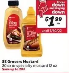 Winn Dixie SE Grocers Mustard 20 oz offer