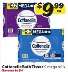 Winn Dixie Cottonelle Bath Tissue offer