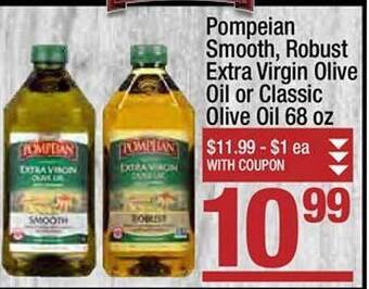 Super King Markets Pompeian Smooth, Robust Extra Virgin Olive Oil Or Classic Olive Oil offer