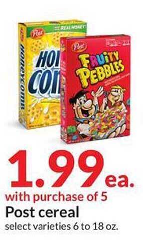 Hy-Vee Post Cereal offer