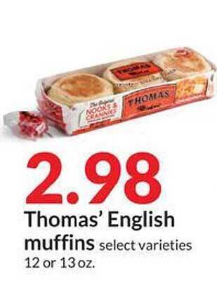 Hy-Vee Thomas' English Muffins offer