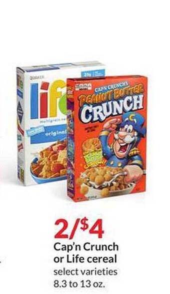 Hy-Vee Cap'n Crunch Or Life Cereal offer