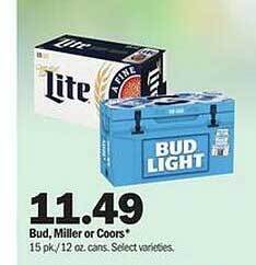 Meijer Bud, Miller Or Coors offer