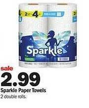 Meijer Sparkle Paper Towels offer