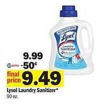 Meijer Lysol Laundry Sanitizer offer