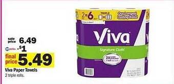 Meijer Viva Paper Towels offer